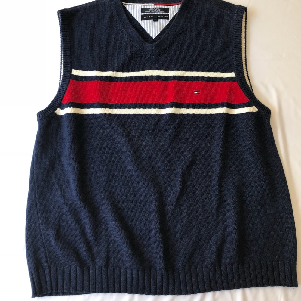 Tommy Hilfiger Blue/Red Sweater